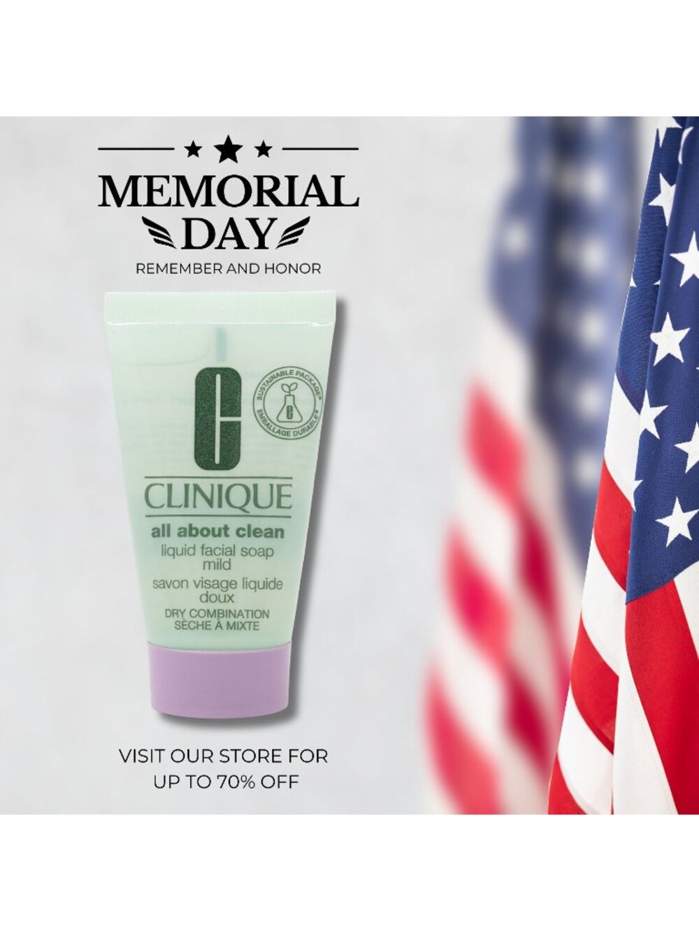 Clinique All About Clean Liquid Facial Soap Mild Mini 1 oz